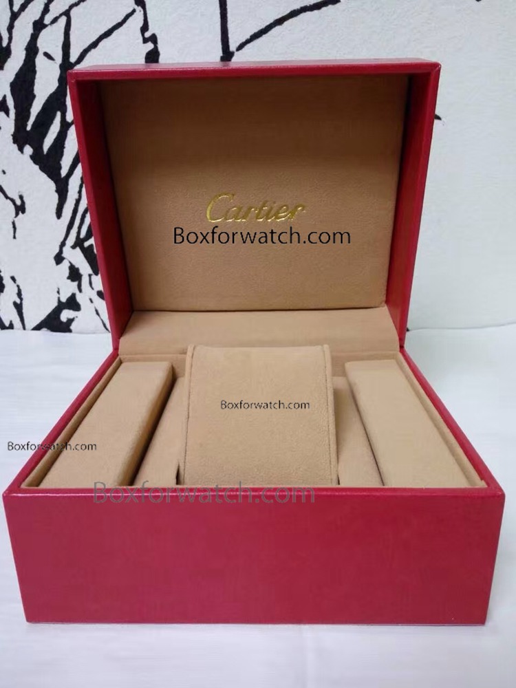 Cartier Larger Boxes Red Leather Boxes/Cartier Watch Box replica